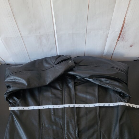 Vintage Field Gear Genuine Leather Jacket, Men’s M, Black, Mid Length, Heavy - Picture 7 of 8